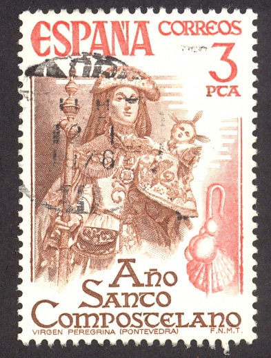 1976 Año Santo Compostelano. Virgen Peregrina. Pontevedra - Edifil:2306