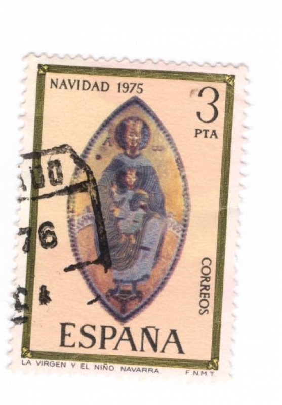 Navidad.La Virgen y el Niño.Navarra