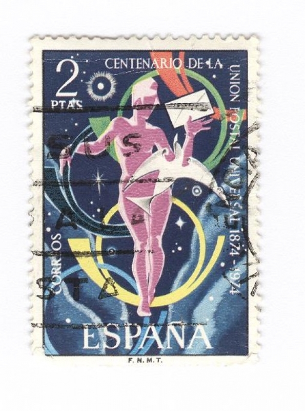 Edifil 2211.Centenario de la unión postal universal