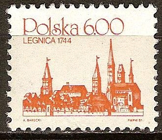 Towns. Legnica, 1744