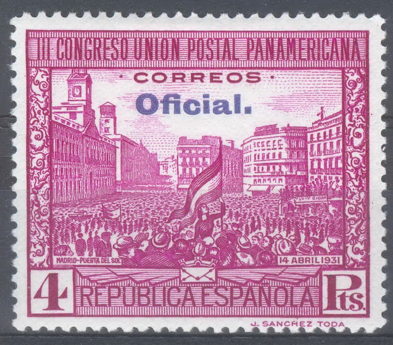 ESPAÑA 628 III CONGRESO DE LA UNION POSTAL PANAMERICANA. OFICIAL