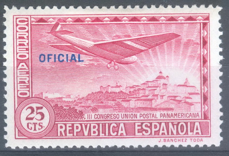 ESPAÑA 632 III CONGRESO DE LA UNION POSTAL PANAMERICANA. OFICIAL