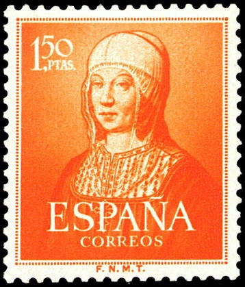 ESPAÑA SEGUNDO CENTENARIO Nº 1095 ** 1,50 P NARANJA 