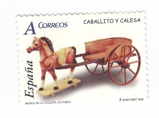 Juguetes.Caballito y calesa