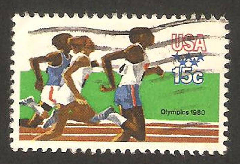 1255 - Olimpiadas de 1980, carrera a pie