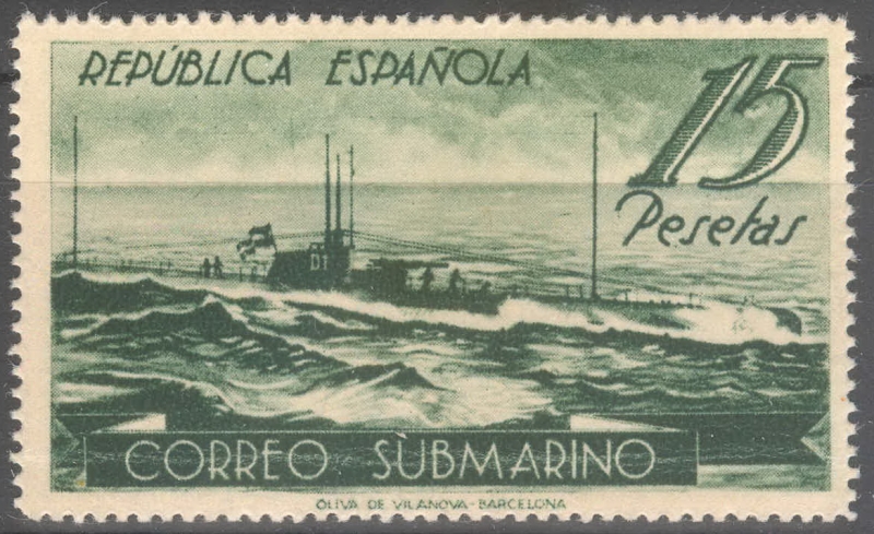 ESPAÑA 780 CORREO SUBMARINO