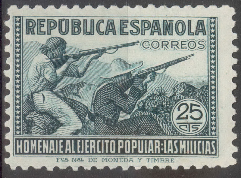 ESPAÑA 794 HOMENAJE AL EJERCITO POPULAR