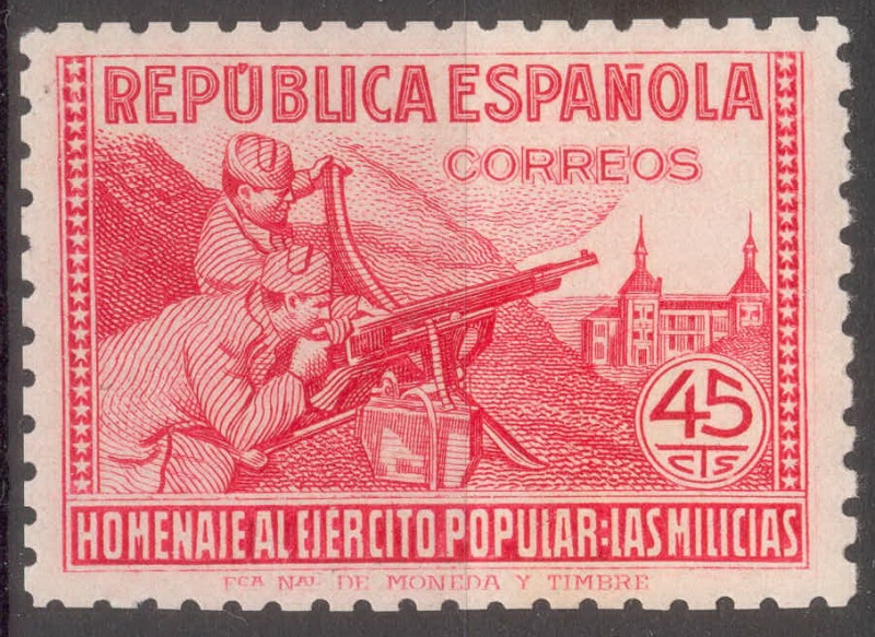 ESPAÑA 795 HOMENAJE AL EJERCITO POPULAR