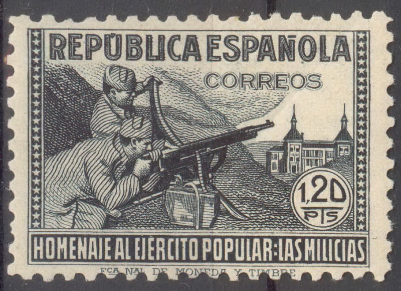 ESPAÑA 797 HOMENAJE AL EJERCITO POPULAR