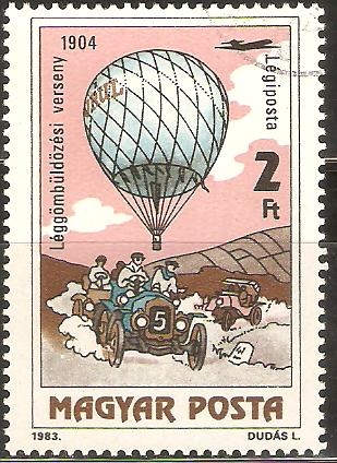 BICENTENARIO  DE  VUELOS  TRIPULADOS.  GLOBO  Y  CARRERA  DE  AUTOS  1904. 