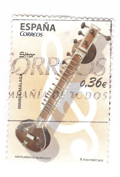 Instrumentos musicales.Sitar