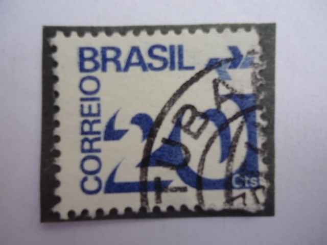 Correo Brasil-Cifra, 0,20 Cts.