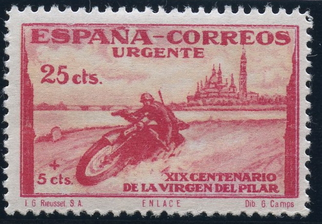 ESPAÑA 903 XIX CENTENARIO DE LA VENIDA DE LA VIRGEN DEL PILAR A ZARAGOZA