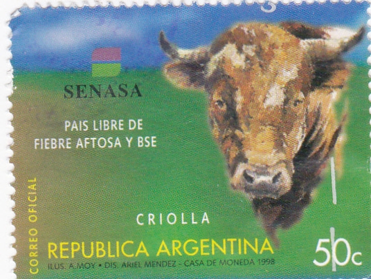 País libre de fiebre aftosa Bse CRIOLLA