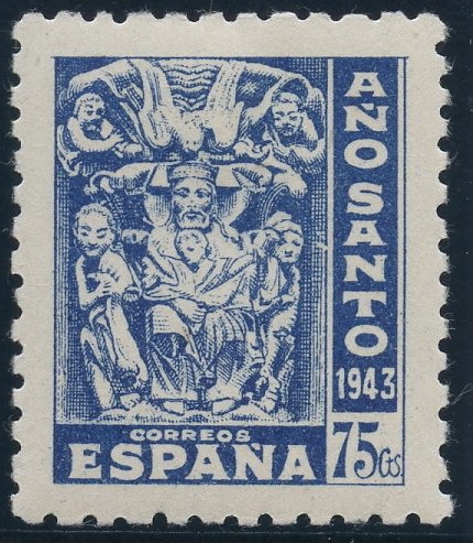 ESPAÑA 966 AÑO SANTO COMPOSTELANO 1943