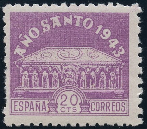 ESPAÑA 967 AÑO SANTO COMPOSTELANO 1943