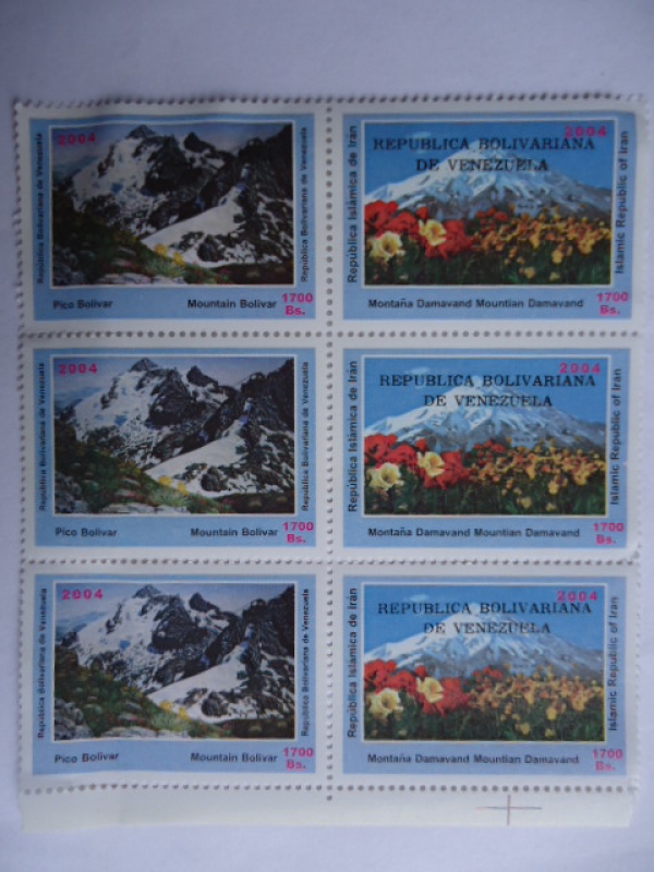 República Bolivriana de Venzuel - Pico Bolívar (V/zuela) y Montaña Damavand (Irán)