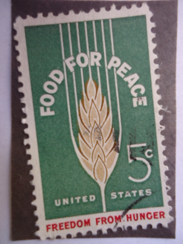 United States- Food for Peace - Freedom from Hunger - Alimento para la paz-Proteción contra el hambr