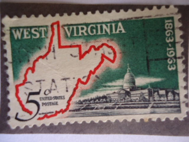 United states Postage-West Virginia 1863-1963 - Centenario, Viriginia Occidental