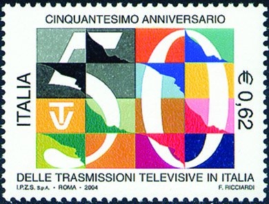 2587 - 50 Aniv. de las tranmisiones de television en Italia