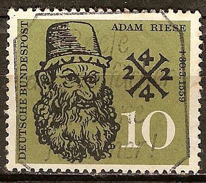 400a Aniv de la muerte de Adam Riese (matemático).