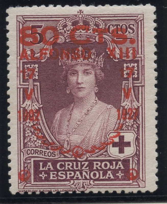 ESPAÑA 382 XXV ANIVERSARIO DE LA CORONACION DE ALFONSO XIII