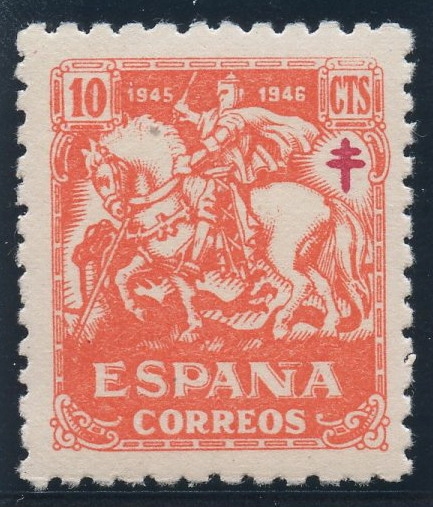 ESPAÑA 993 PRO TUBERCULOSOS 1945