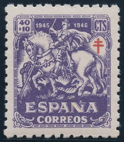 ESPAÑA 995 PRO TUBERCULOSOS 1945