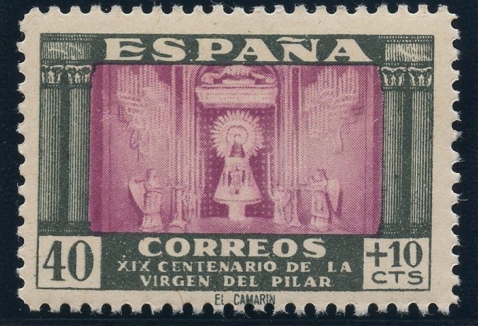 ESPAÑA 998 XIX CENTENARIO DE LA VENIDA DE LA VIRGEN DEL PILAR A ZARAGOZA