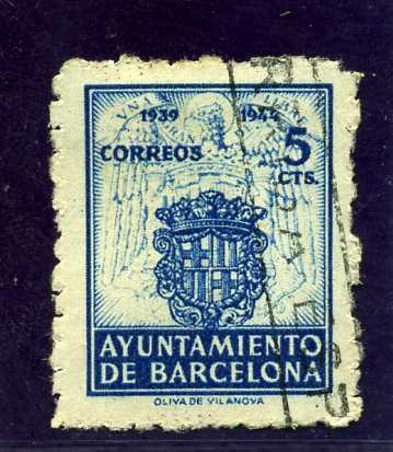 Barcelona. Escudo nacional y de la Ciudad