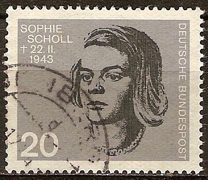 20a Aniv de atentado contra la vida de Hitler. Los anti-hitlerianos Mártires. Sophie Scholl.