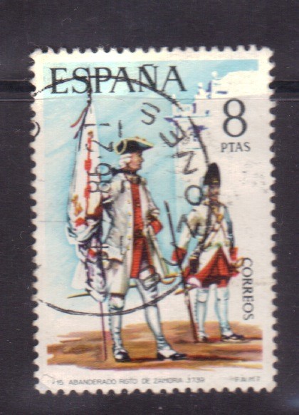 Abanderado rgto. de Zamora 1739