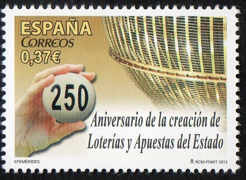 250 Aniversario creacion de Loterias y Apuestas del Estado.