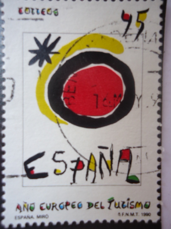 Ed. 3091 - Año Europeo del Turísmo - España. Miró.