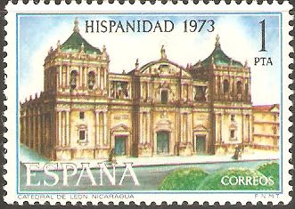 HISPANIDAD  1973.  CATEDRAL  DE  LEÒN,  NICARAGUA.