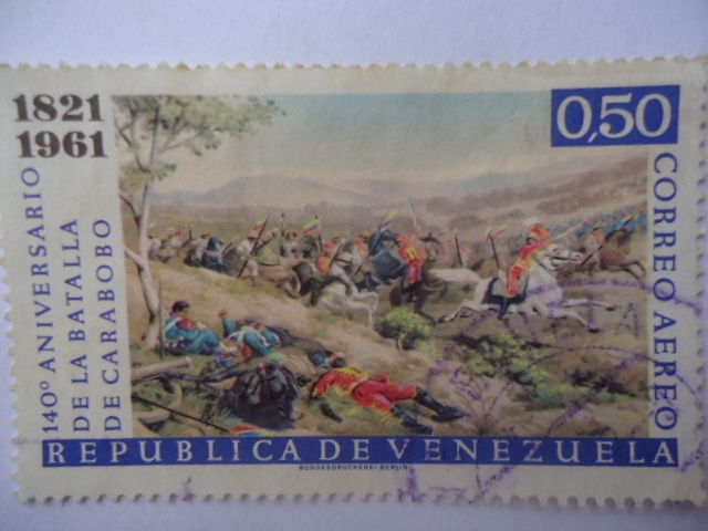 140º Aniversario de la Batalla de Carabobo 1821-1961