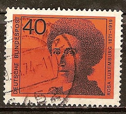 Rosa Luxemburgo (1871-1919), político del movimiento obrero socialista.