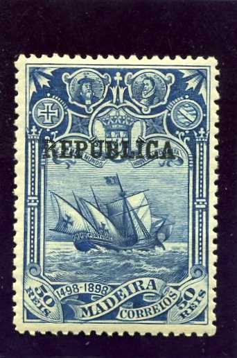 IV Centenario Viaje Vasco de Gama sobrecargado con Republica. Madeira