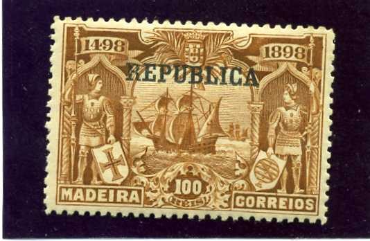 IV Centenario Viaje Vasco de Gama sobrecargado con Republica. Madeira