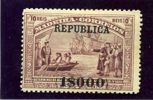 IV Centenario Viaje Vasco de Gama sobrecargado con Republica. Madeira