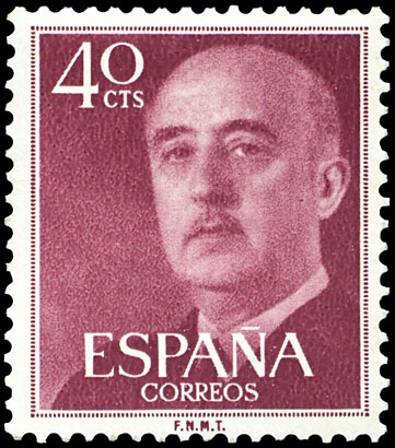 ESPAÑA SEGUNDO CENTENARIO Nº 1148 ** 40C LILA OSCURO.