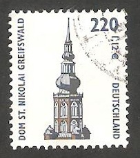 1989 - Catedral de St. Nikolai, en Greifswald, (con número de control)