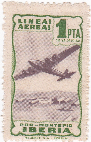 LINEAS AÉREAS PRO-MONTEPÍO IBERIA- Sin Valor Postal  (14)