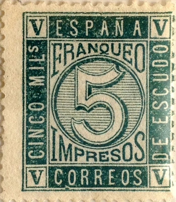 5 milésimos 1867