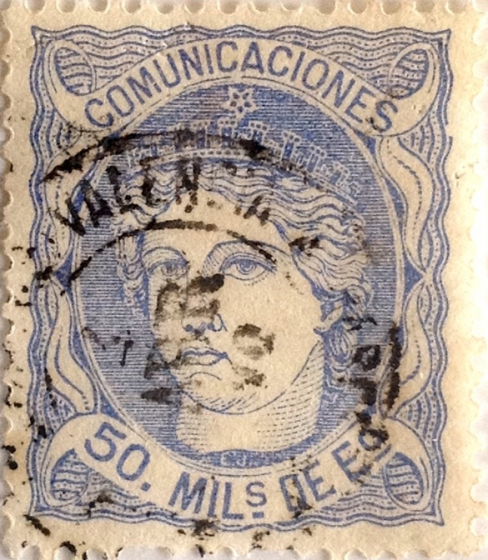 50 milésimos de escudo 1870