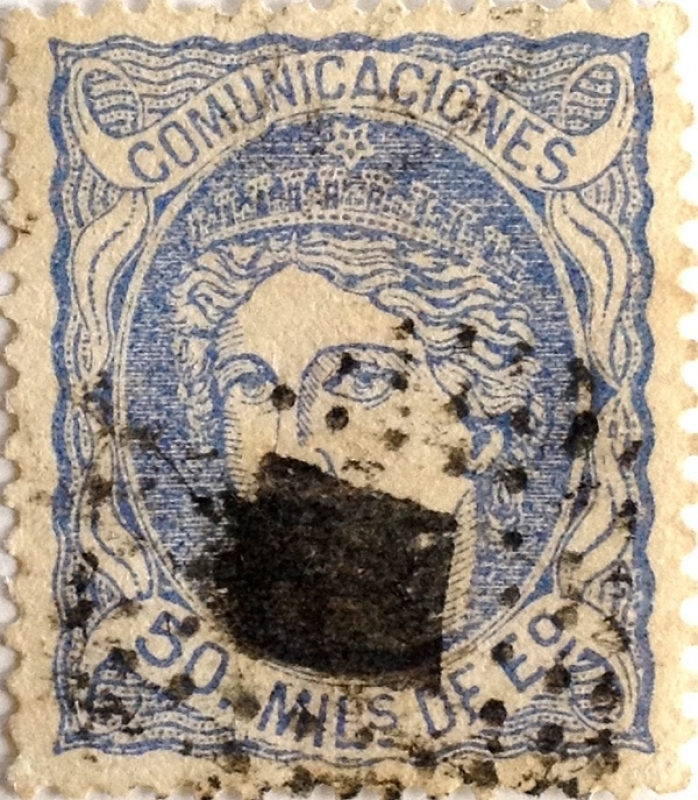 50 milésimos de escudo 1870