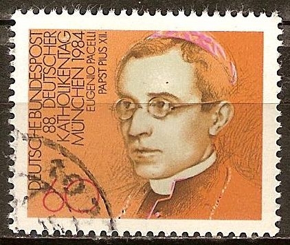 88.Congreso Católico alemán 1984 en Munich(Eugenio Pacelli, el Papa Pío. XII (1876-1958). 