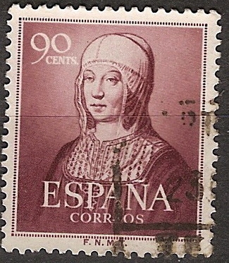 ESPAÑA SEGUNDO CENTENARIO USD  Nº 1094 (0) 90C LILA ROJIZO ISABEL LA CATOLCA