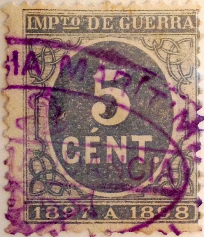 5 céntimos 1897