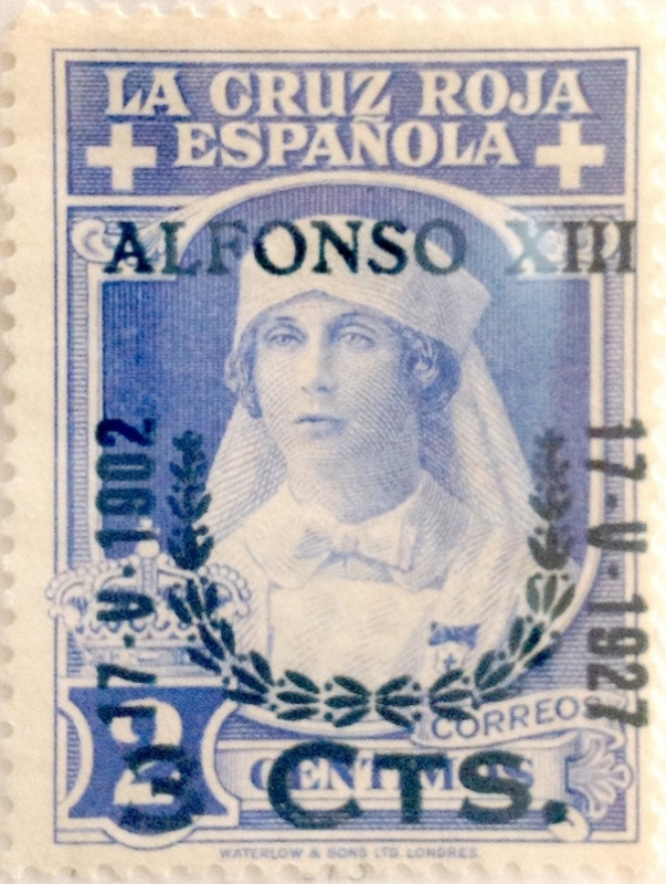 3 sobre 2 céntimos 1927